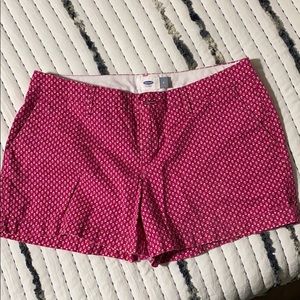 Pink flowered shorts
